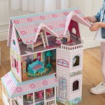 Casuta din lemn de papusi  Abbey Manor Dollhouse KidKraft- Extensibila cu mansarda